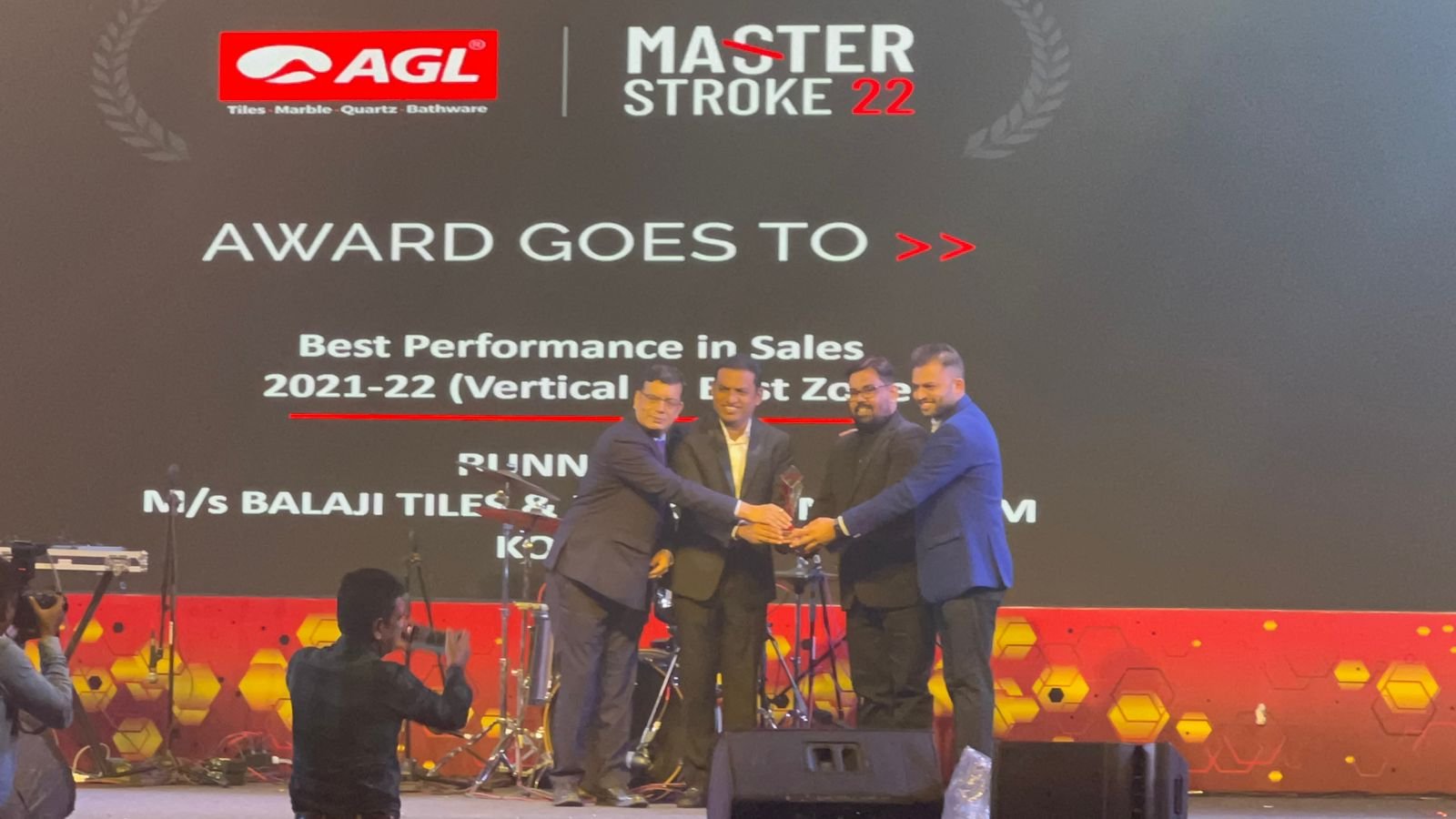 AGL Master Stroke 22 award ceremony