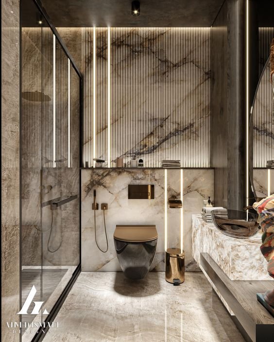 Luxury bathroom suite